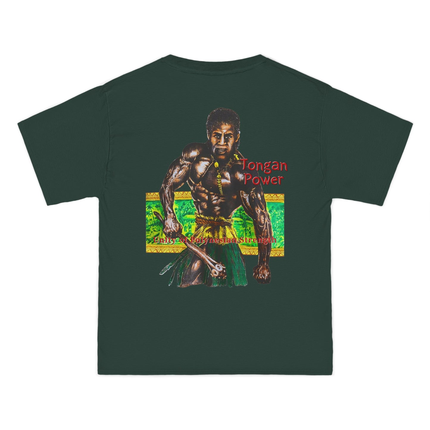 Local Strength Tongan Power Unity of Polynesian Strength Vintage Design 90s New Print Beefy-T®  Short-Sleeve T-Shirt