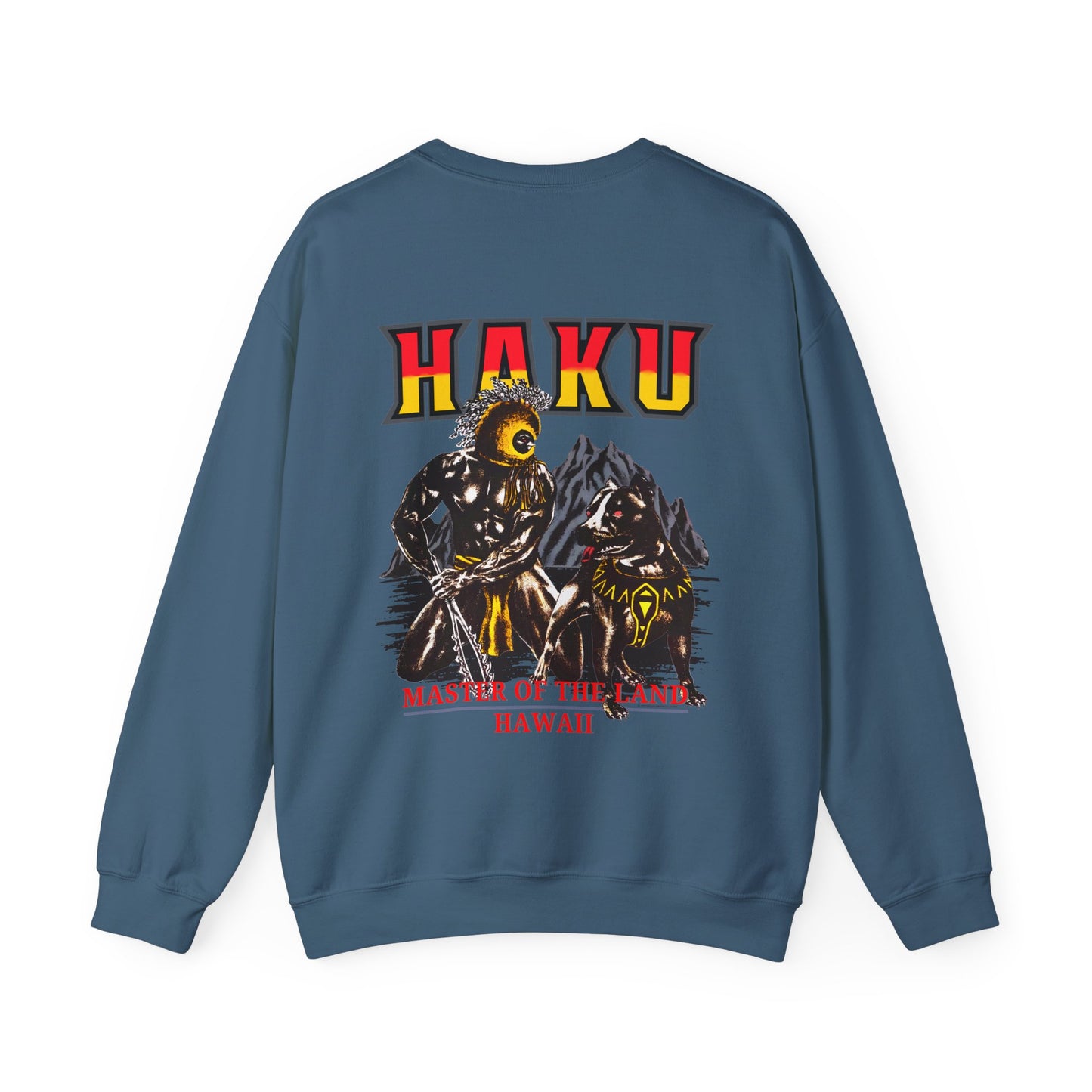 Hawaiian Strength Haku Master of the Land Hawaii Vintage Design 90s New Print Unisex Heavy Blend™ Crewneck Sweatshirt