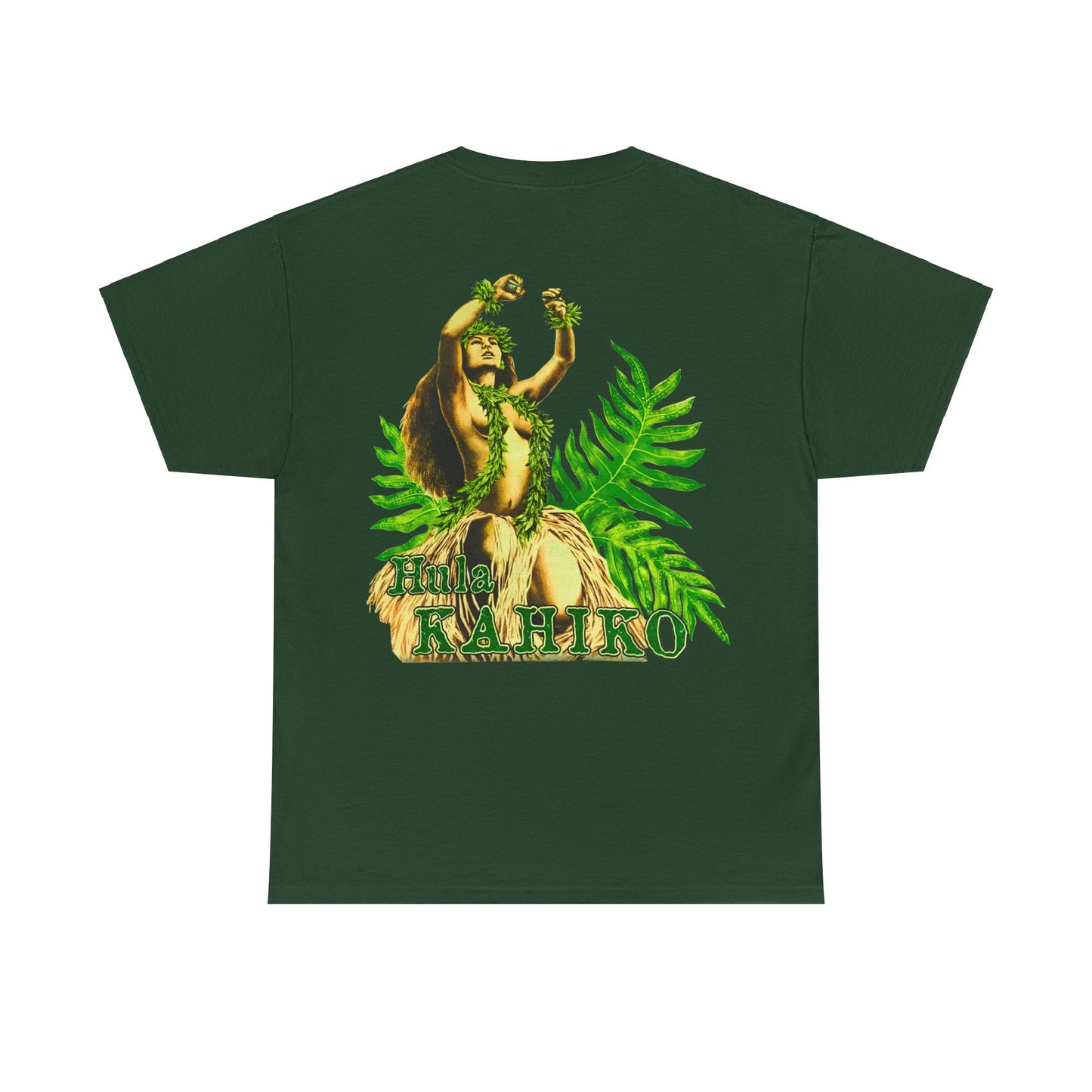 Hawaiian Strength Hula Kahiko Vintage Design 90s New Print Unisex Heavy Cotton Tee