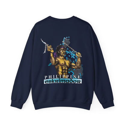 Filipino Strength Philippine Eskrimador Vintage Design 90s New Print Unisex Heavy Blend™ Crewneck Sweatshirt