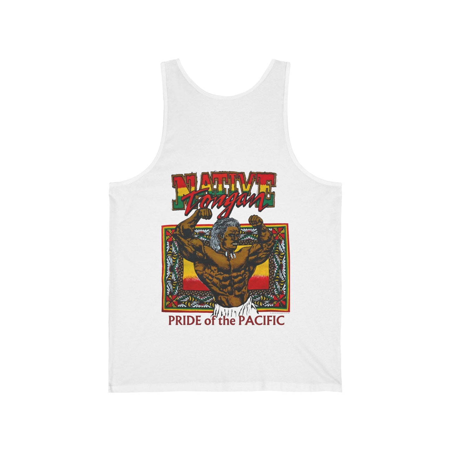 Local Strength Native Tongan Pride of the Pacific Vintage Designs 90s New Print Unisex Jersey Tank