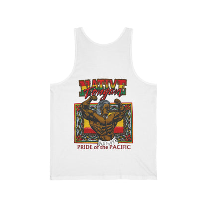 Local Strength Native Tongan Pride of the Pacific Vintage Designs 90s New Print Unisex Jersey Tank