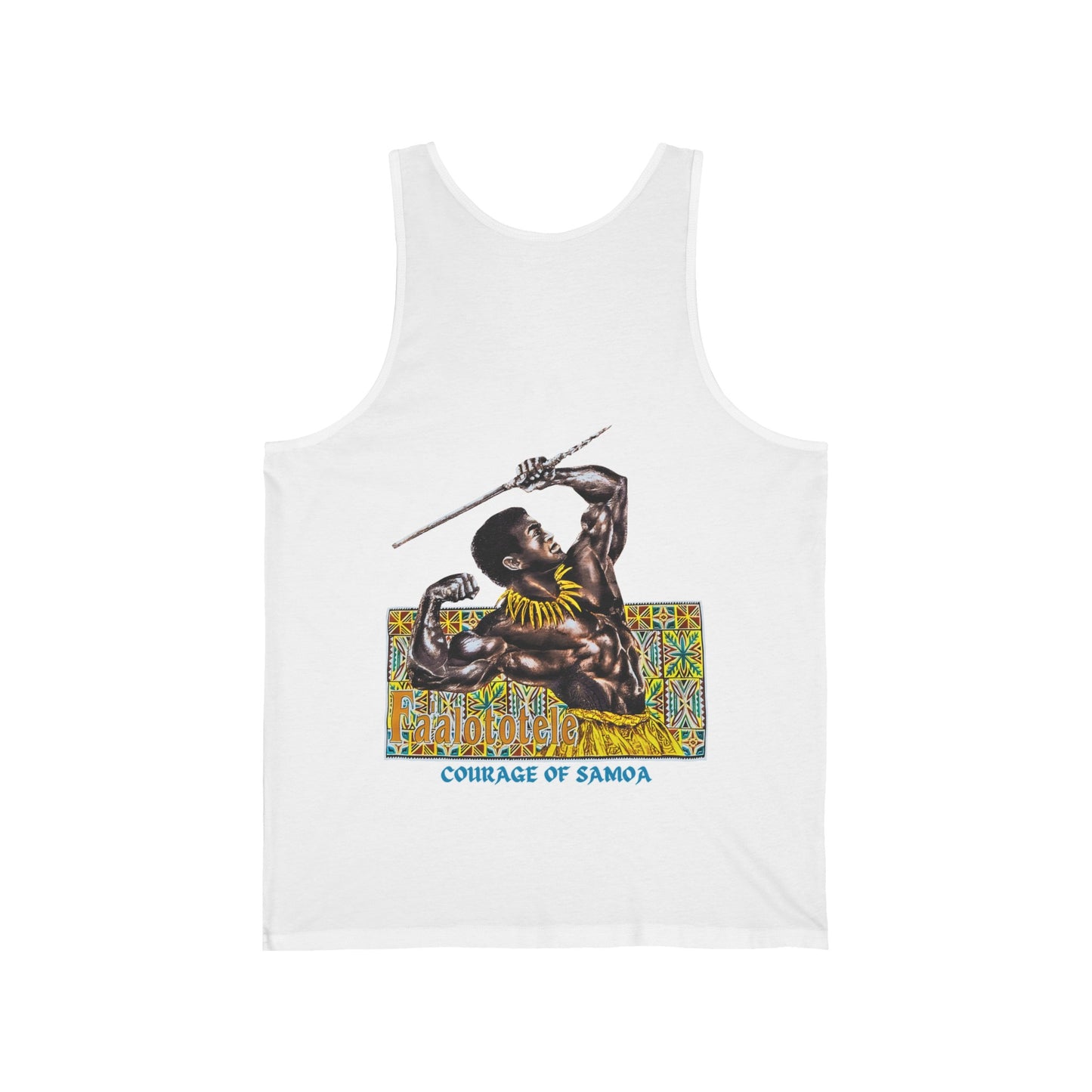 Samoan Strength Faalototele Courage of Samoa Vintage Design 90s New Print Unisex Jersey Tank