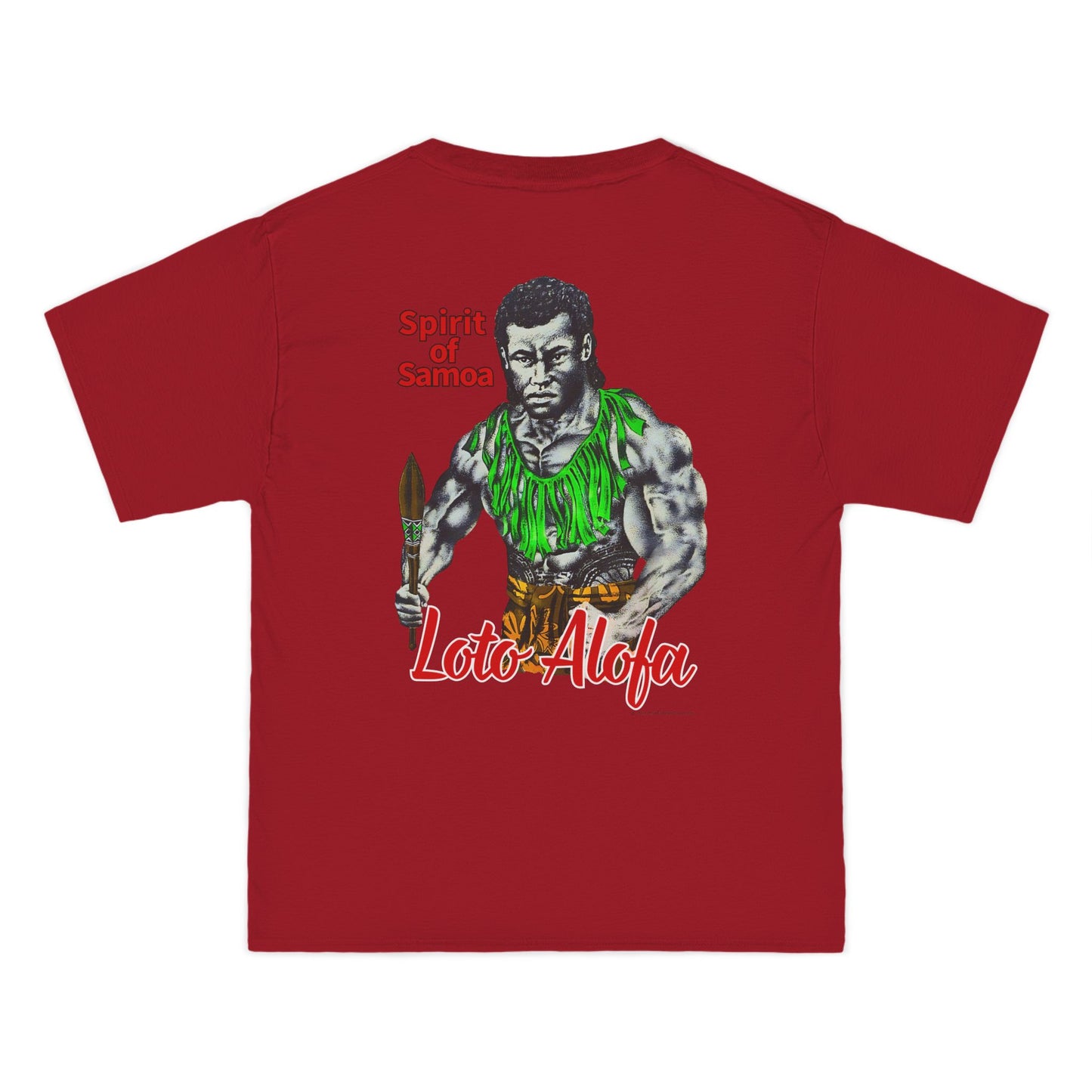 Samoan Strength Spirit of Samoa Loto Alofa Vintage Design 90s New Print Beefy-T®  Short-Sleeve T-Shirt