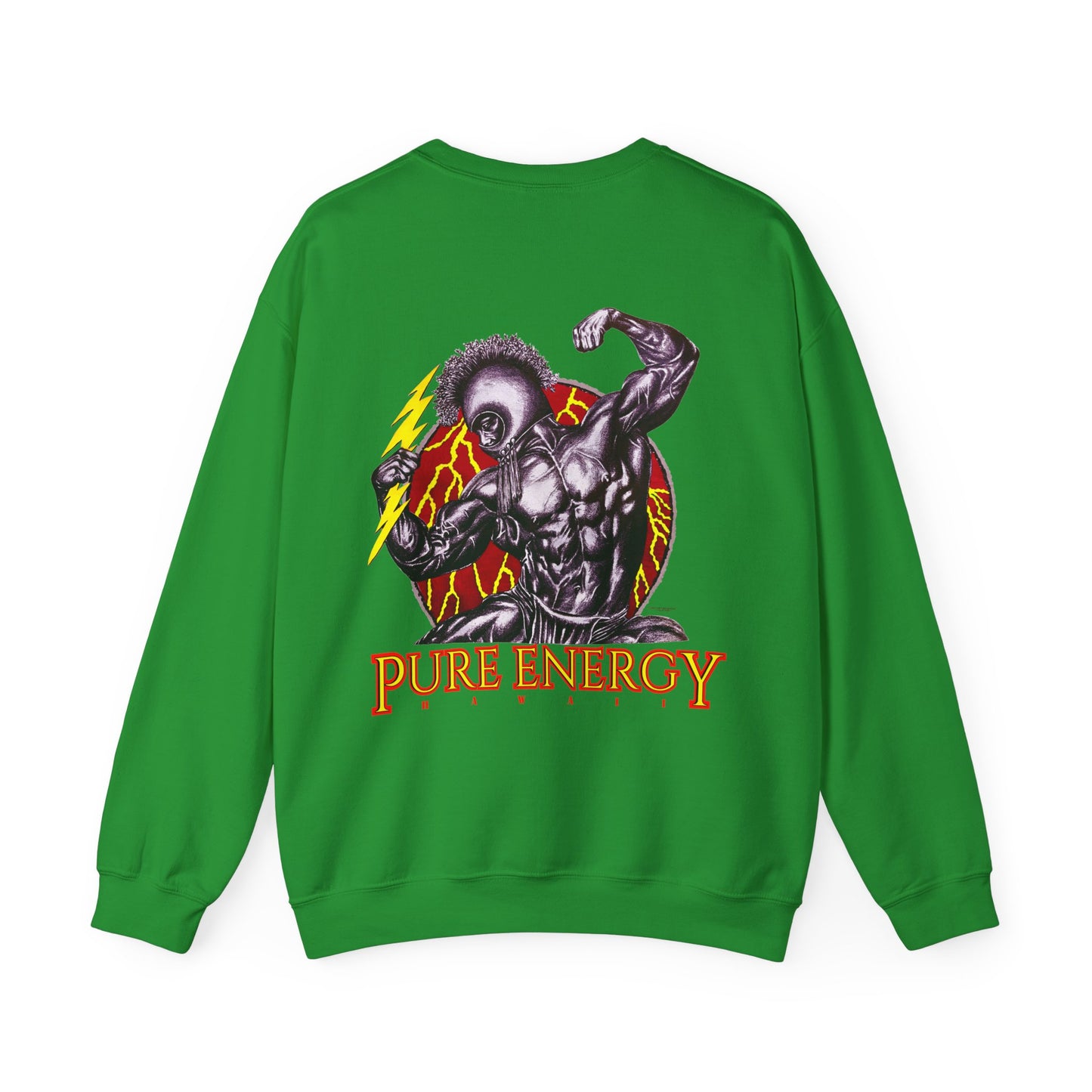 Hawaiian Strength Pure Energy Hawaii Vintage Design 90s New Print Unisex Heavy Blend™ Crewneck Sweatshirt