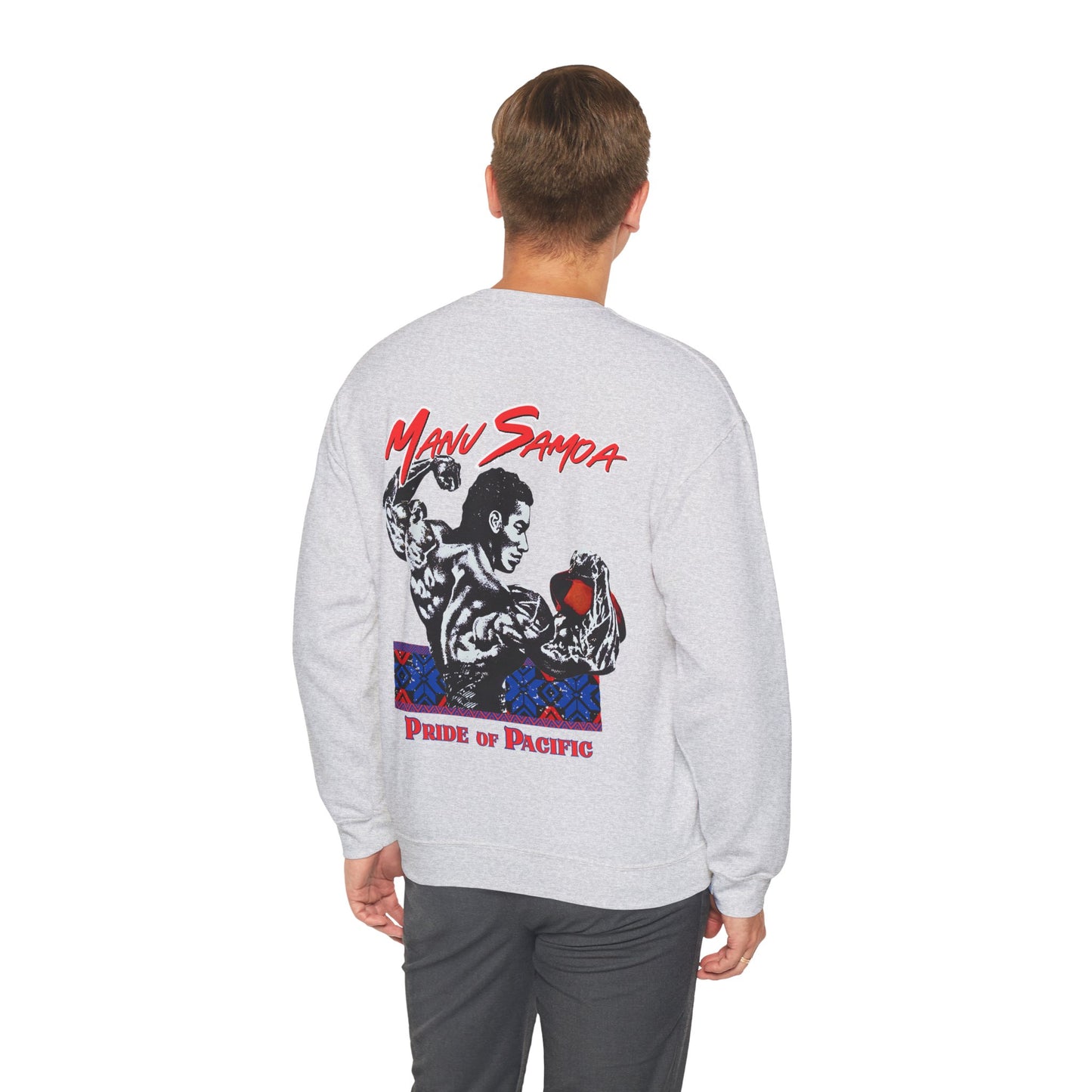 Samoan Strength Manu Samoa Pride of Pacific Vintage Design 90s New Print Unisex Heavy Blend™ Crewneck Sweatshirt