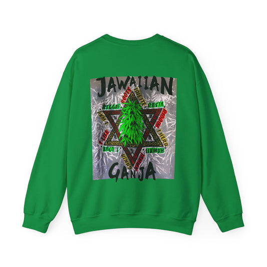 Jawaiian Strength Jawaiian Ganja Vintage Design 90s New Print Unisex Heavy Blend™ Crewneck Sweatshirt