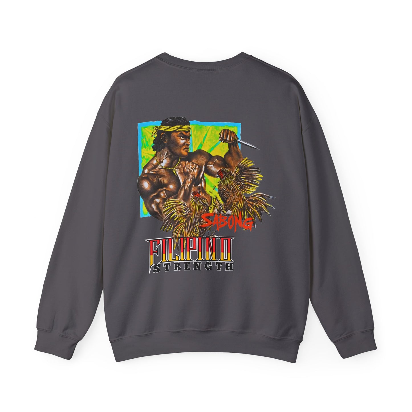 Filipino Strength Sabong Vintage Design 90s New Print Unisex Heavy Blend™ Crewneck Sweatshirt