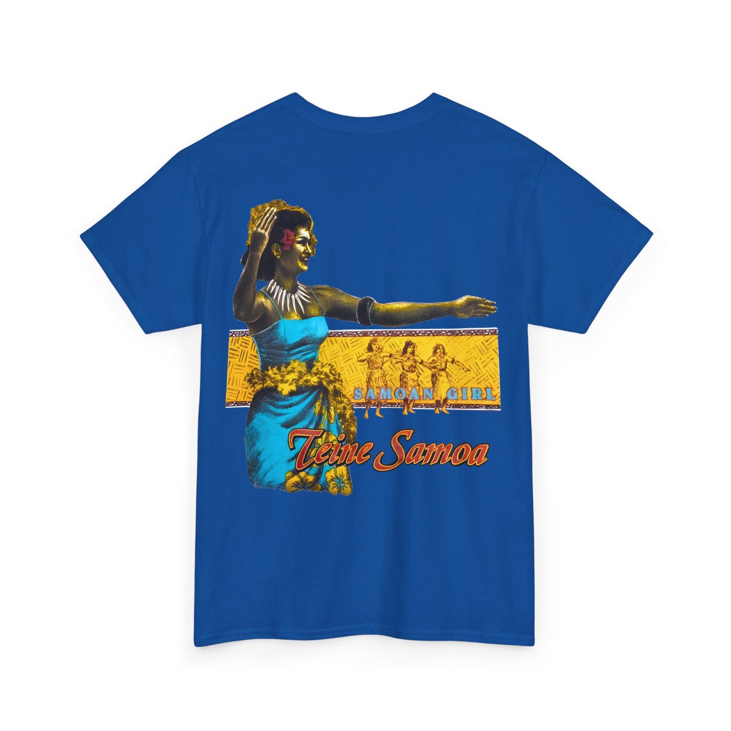 Samoan Strength Samoan Girl Teine Samoa Shirt Vintage Design 90s New Print T-shirt Unisex Heavy Cotton Tee