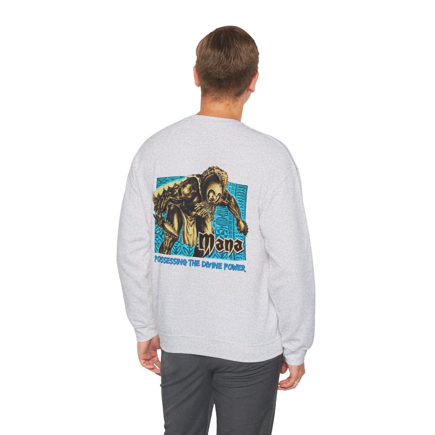 Hawaiian Strength Mana Possessing the Divine Power Vintage Design 90s New Print Unisex Heavy Blend™ Crewneck Sweatshirt