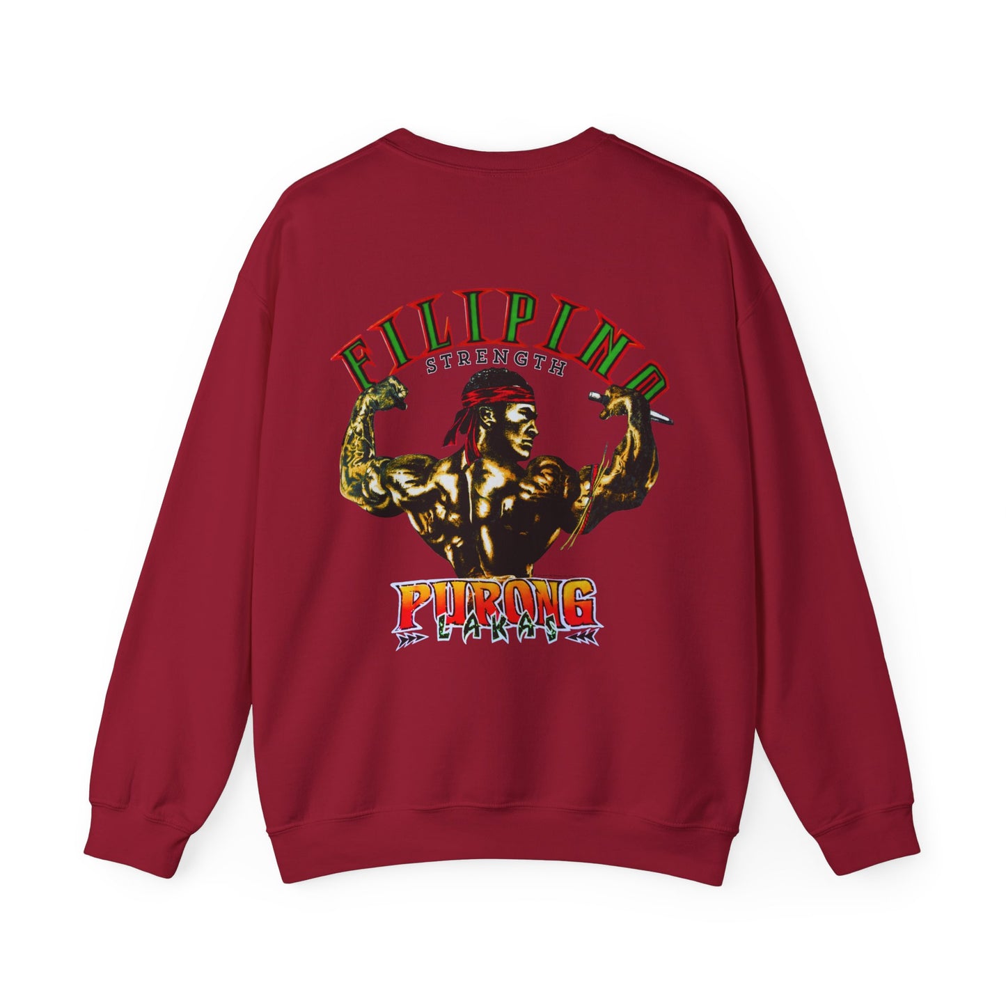 Filipino Strength Purong Lakas Vintage Design 90s New Print Unisex Heavy Blend™ Crewneck Sweatshirt