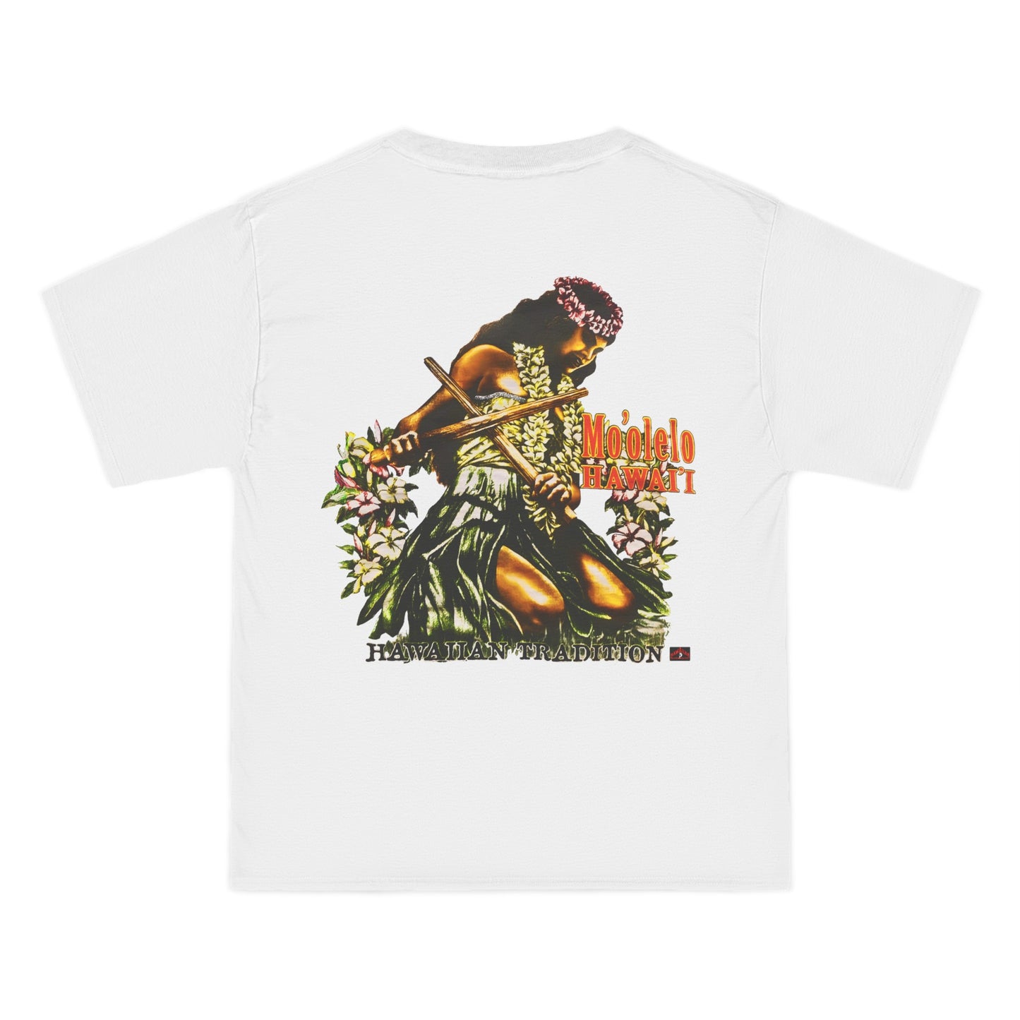 Hawaiian Strength Hawaiian Tradition Mo'olelo Hawai'i Vintage Design 90s New Print Beefy-T®  Short-Sleeve T-Shirt