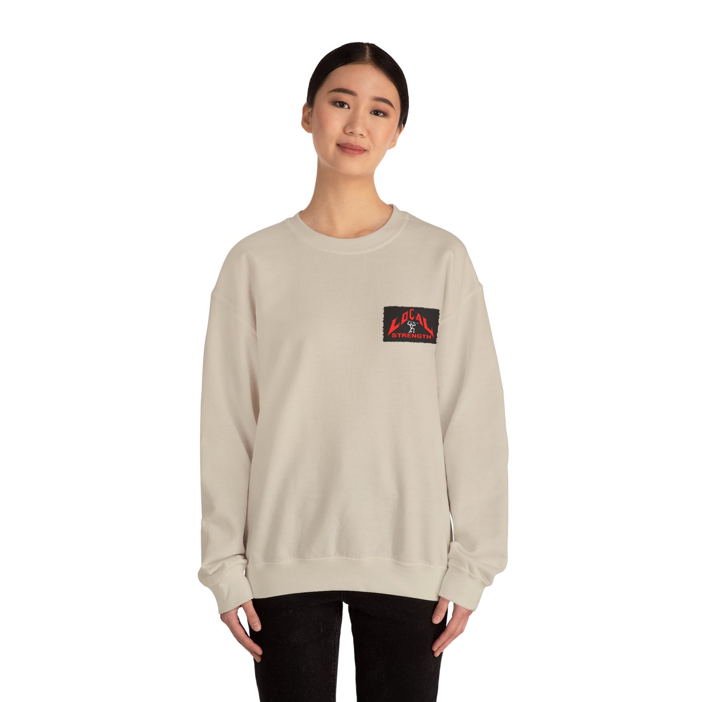 Tongan Strength Tongan Girl Ta'ahine Vintage Design 90s New Print Unisex Heavy Blend™ Crewneck Sweatshirt