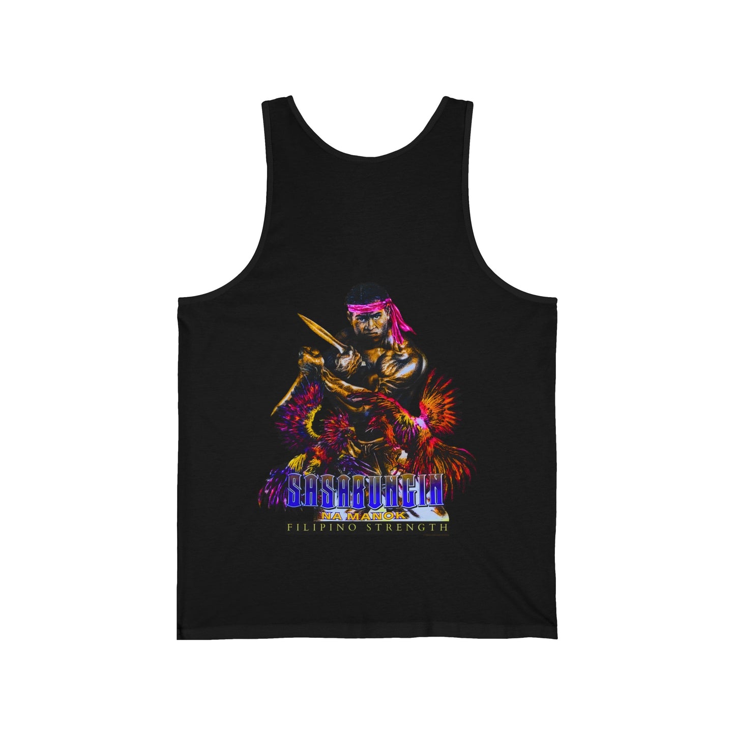 Filipino Strength Sasabungin Na Manok Vintage Design 90s New Print Unisex Jersey Tank