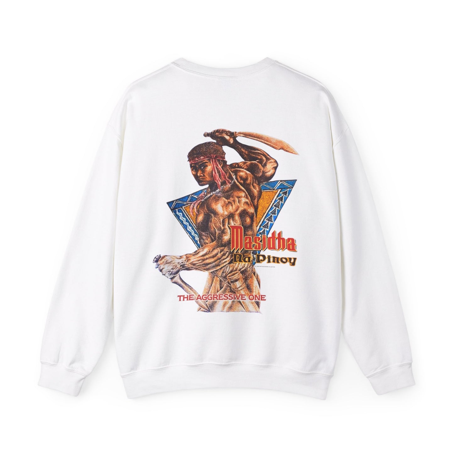 Filipino Strength Masidha na Pinoy The Aggressive One Vintage Design 90s New Print Unisex Heavy Blend™ Crewneck Sweatshirt