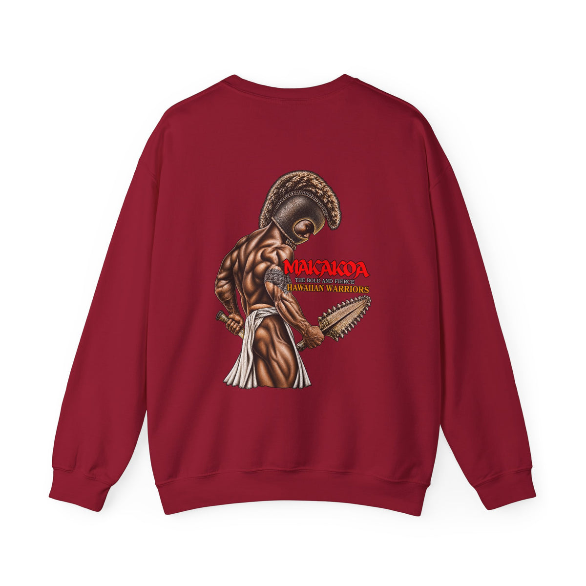 Hawaiian Strength Makakoa The Bold and Fierce Hawaiian Warriors Unisex Heavy Blend™ Crewneck Sweatshirt