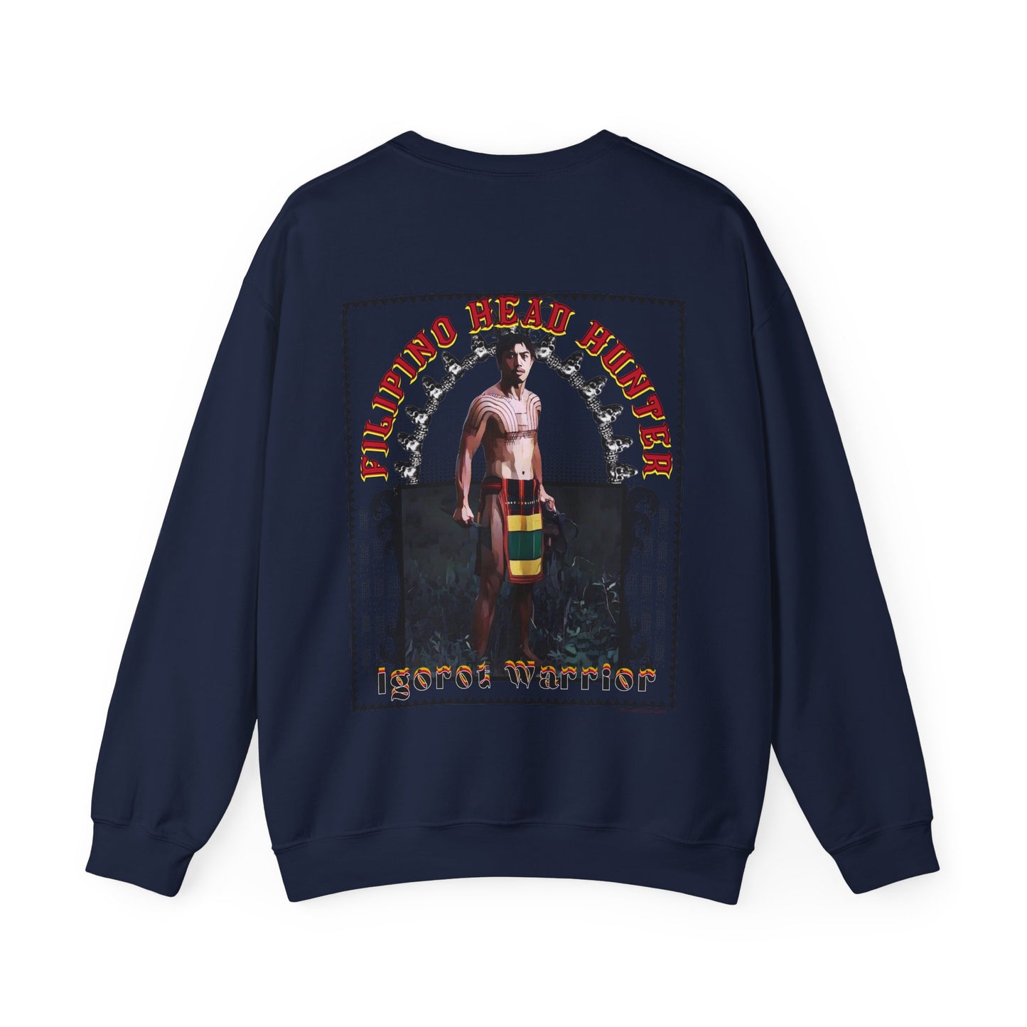 Filipino Strength Filipino Headhunter Igorot Warrior Unisex Heavy Blend™ Crewneck Sweatshirt