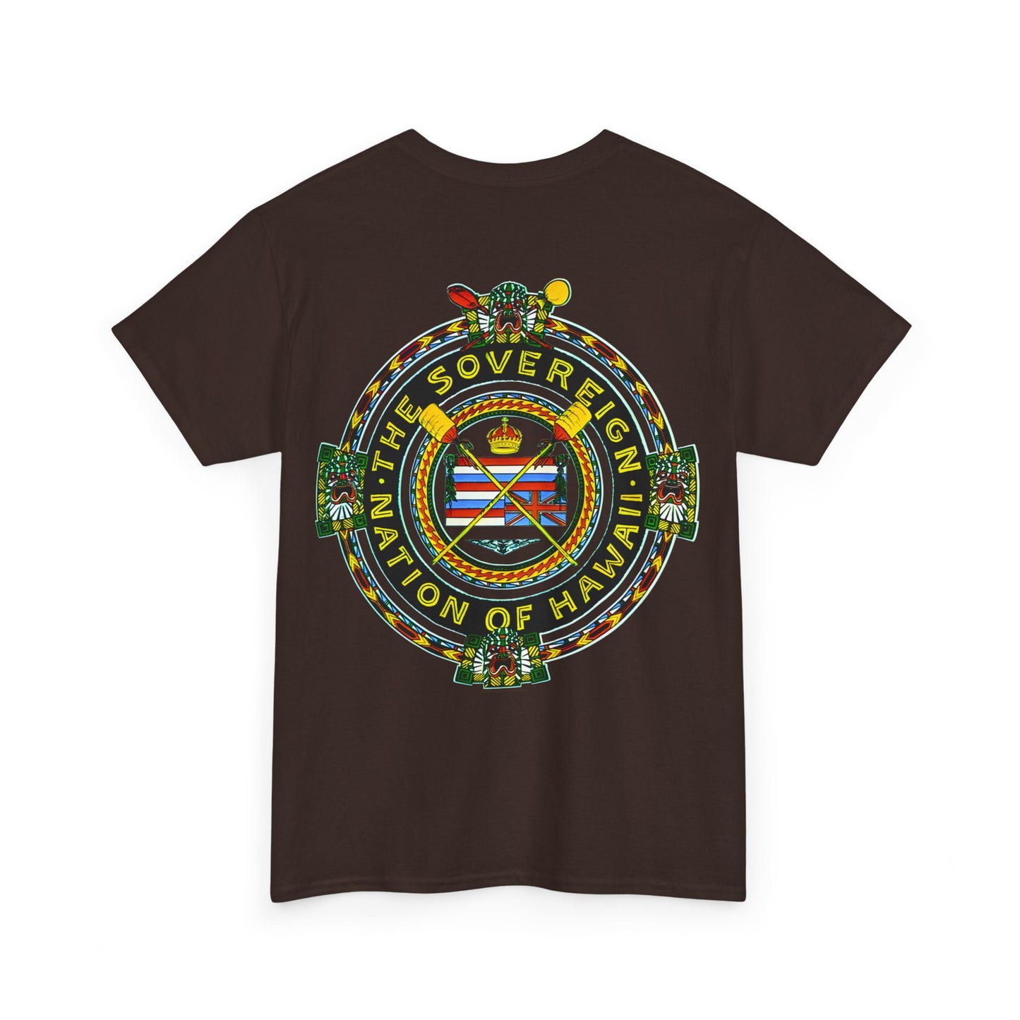 Hawaiian Strength The Sovereign Nation of Hawaii Vintage Design 90s New Print Unisex Heavy Cotton Tee