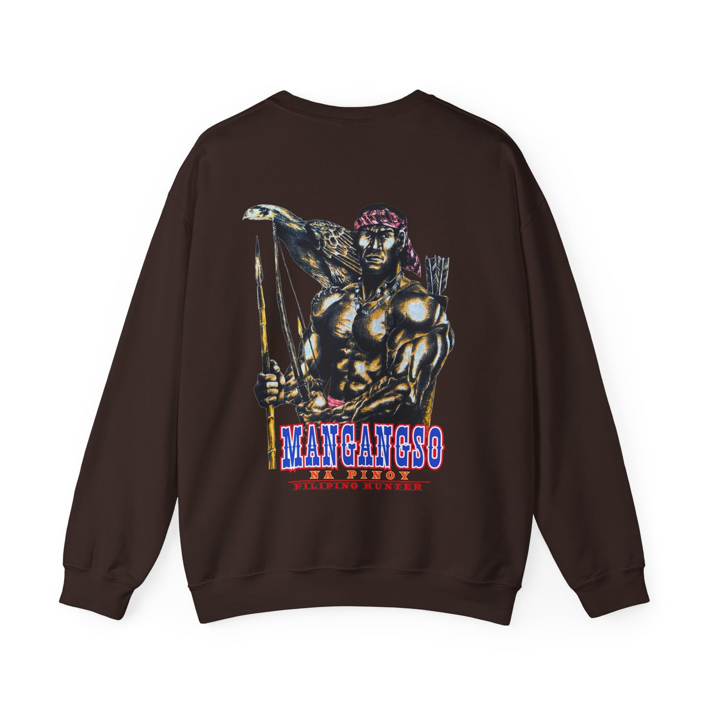 Filipino Strength Mangangso Na Pinoy Filipino Hunter Vintage Design 90s New Print Unisex Heavy Blend™ Crewneck Sweatshirt