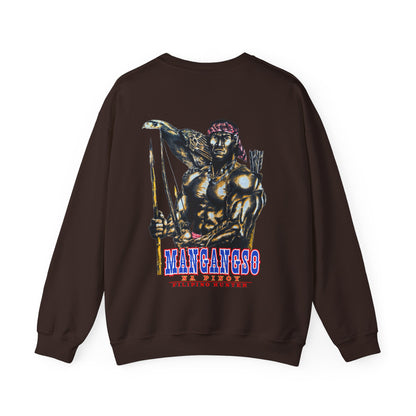 Filipino Strength Mangangso Na Pinoy Filipino Hunter Vintage Design 90s New Print Unisex Heavy Blend™ Crewneck Sweatshirt
