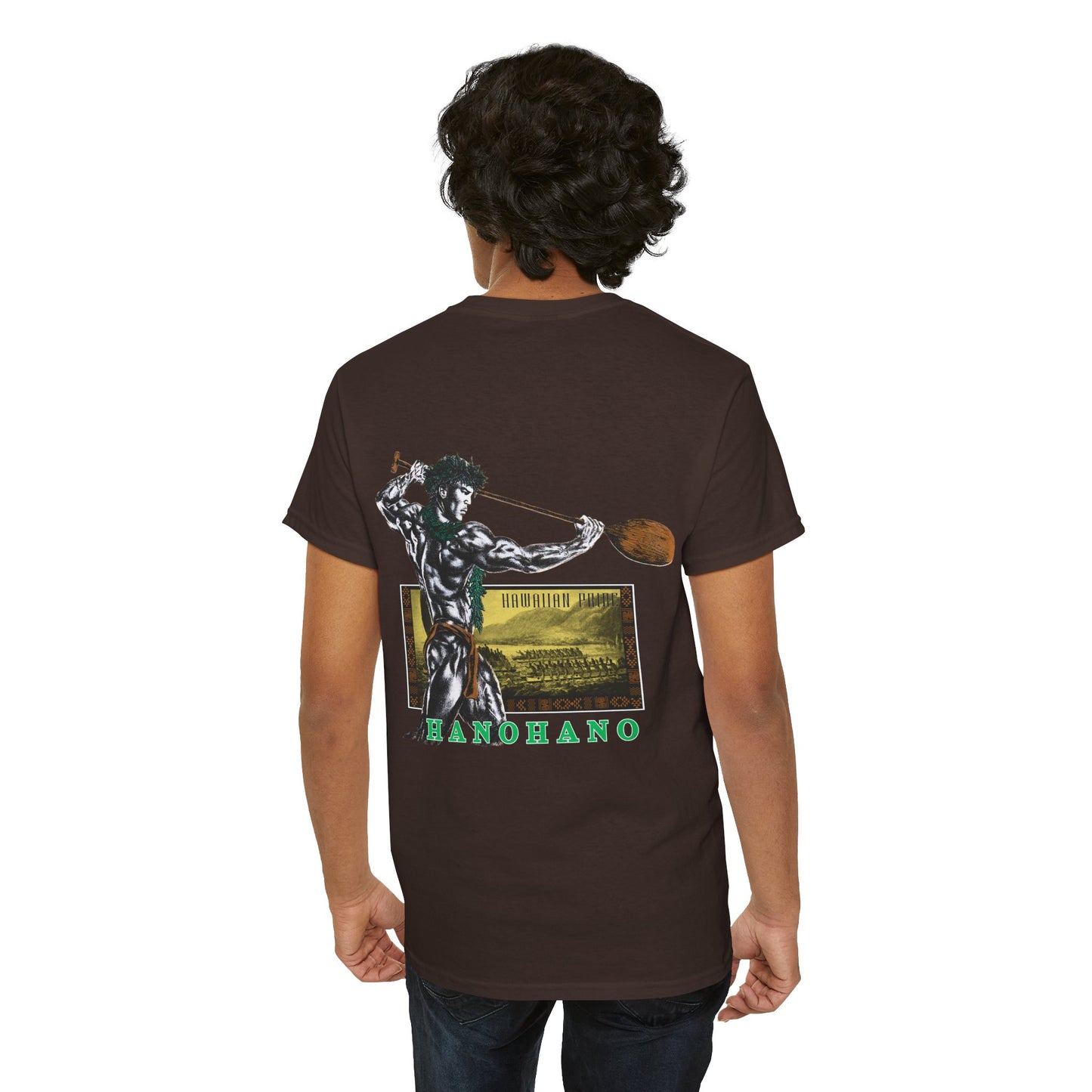 Hawaiian Strength Hanohano Hawaiian Pride Vintage 90s Design New Print Unisex Heavy Cotton Tee