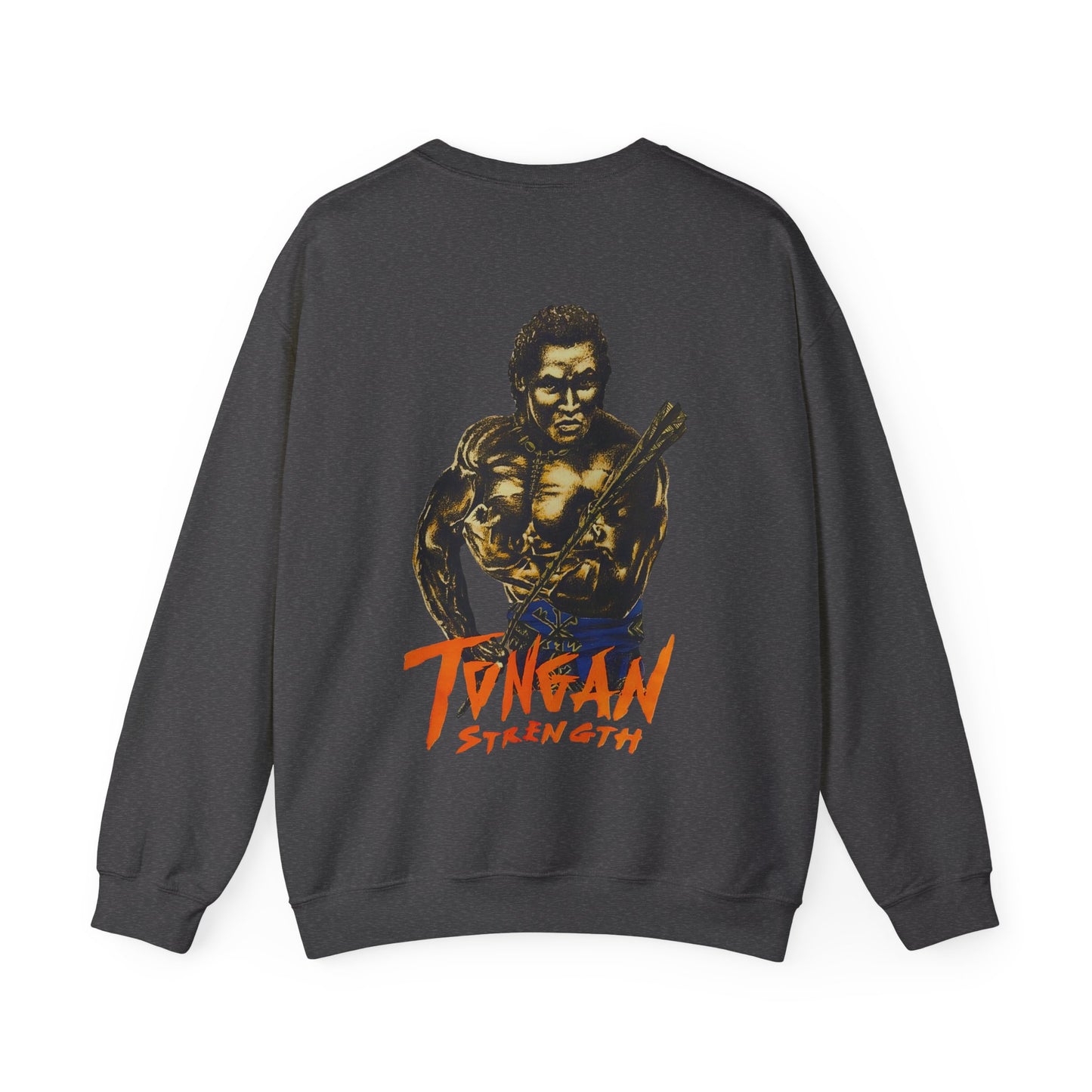 Local Strength Tongan Strength Vintage Design 90s New Print Unisex Heavy Blend™ Crewneck Sweatshirt