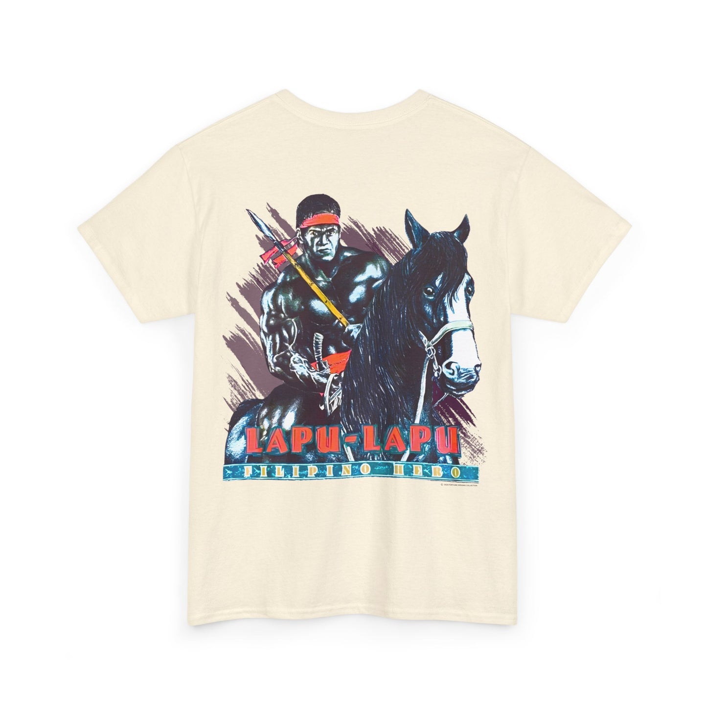 Filipino Strength Lapu-Lapu Filipino Hero Vintage Design 90s New Print T-shirt Unisex Heavy Cotton Tee