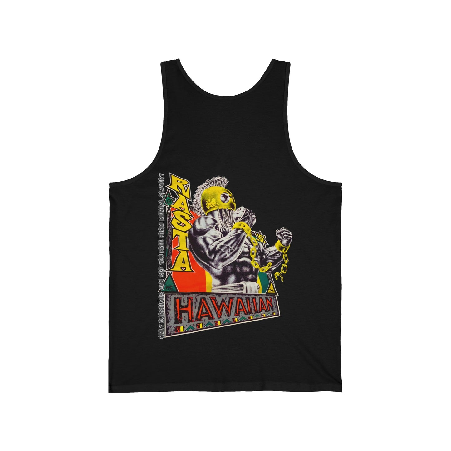 Hawaiian Strength Hawaiian Rasta Vintage Design 90s New Print Unisex Jersey Tank