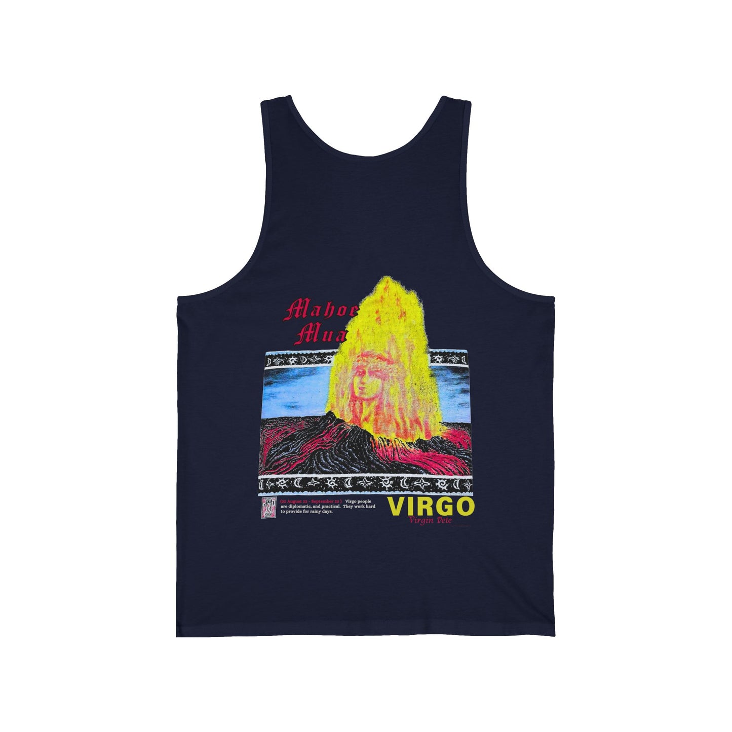 Hawaiian Strength Vigro Mahoe Mua Virgin Pele Vintage Design 90s New Print Unisex Jersey Tank