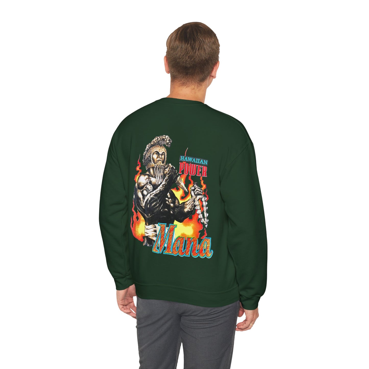 Hawaiian Strength Hawaiian Power Mana Vintage Design 90s New Print Unisex Heavy Blend™ Crewneck Sweatshirt