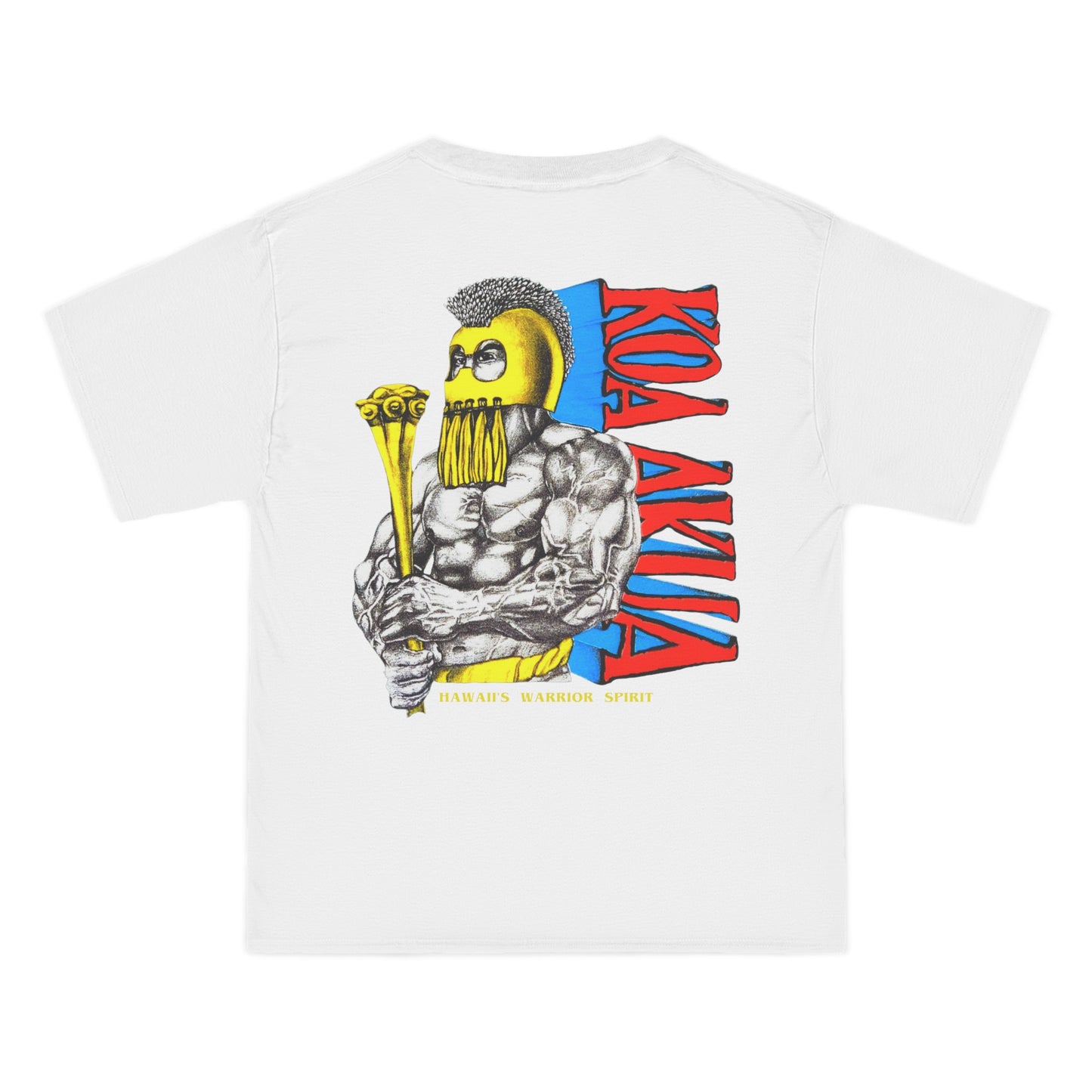 Hawaiian Strength Koa Akua Hawaii's Warrior Spirit Vintage Design 90s New Print Beefy-T®  Short-Sleeve T-Shirt