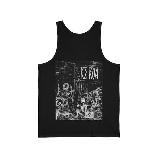 Hawaiian Strength Brave Warriors Ke Koa Vintage Design 90s New Print Unisex Jersey Tank