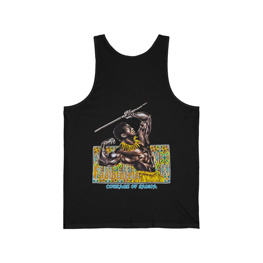 Samoan Strength Faalototele Courage of Samoa Vintage Design 90s New Print Unisex Jersey Tank