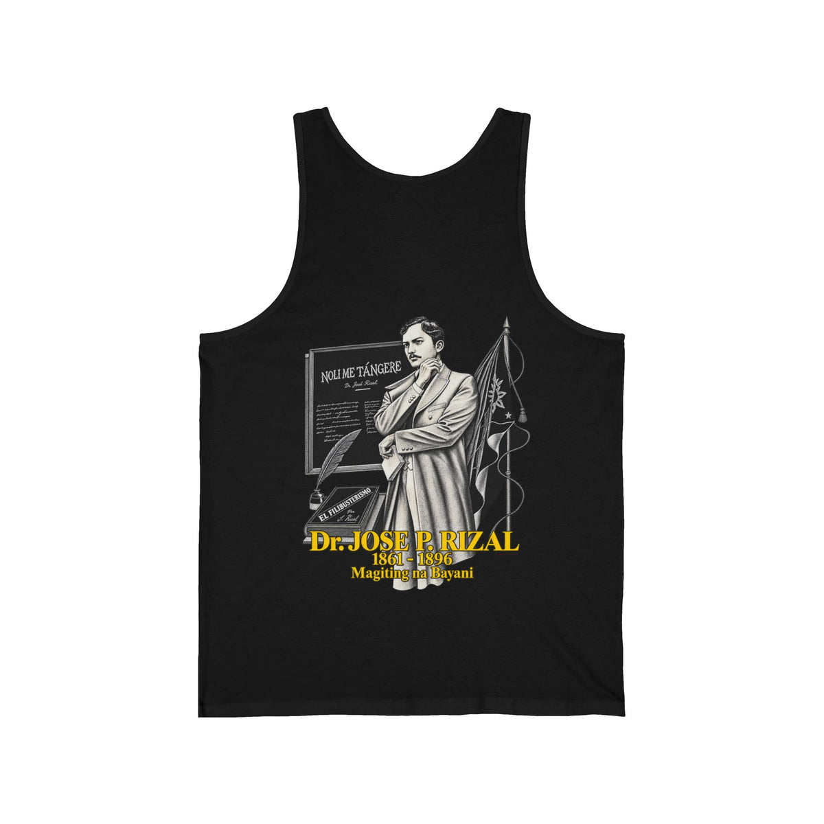 Filipino Strength Dr Jose Rizal Magiting na Bayani Unisex Jersey Tank