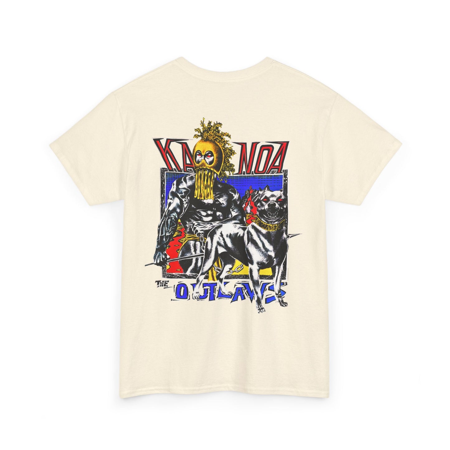 Hawaiian Strength Kanoa The Outlaws Vintage Design 90s New Print T-shirt Unisex Heavy Cotton Tee