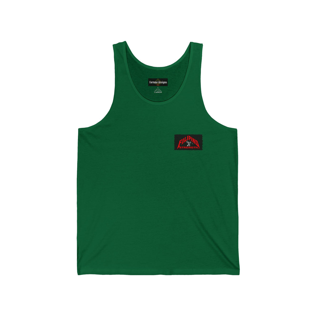Filipino Strength Pinoy na Lalaki Unisex Jersey Tank