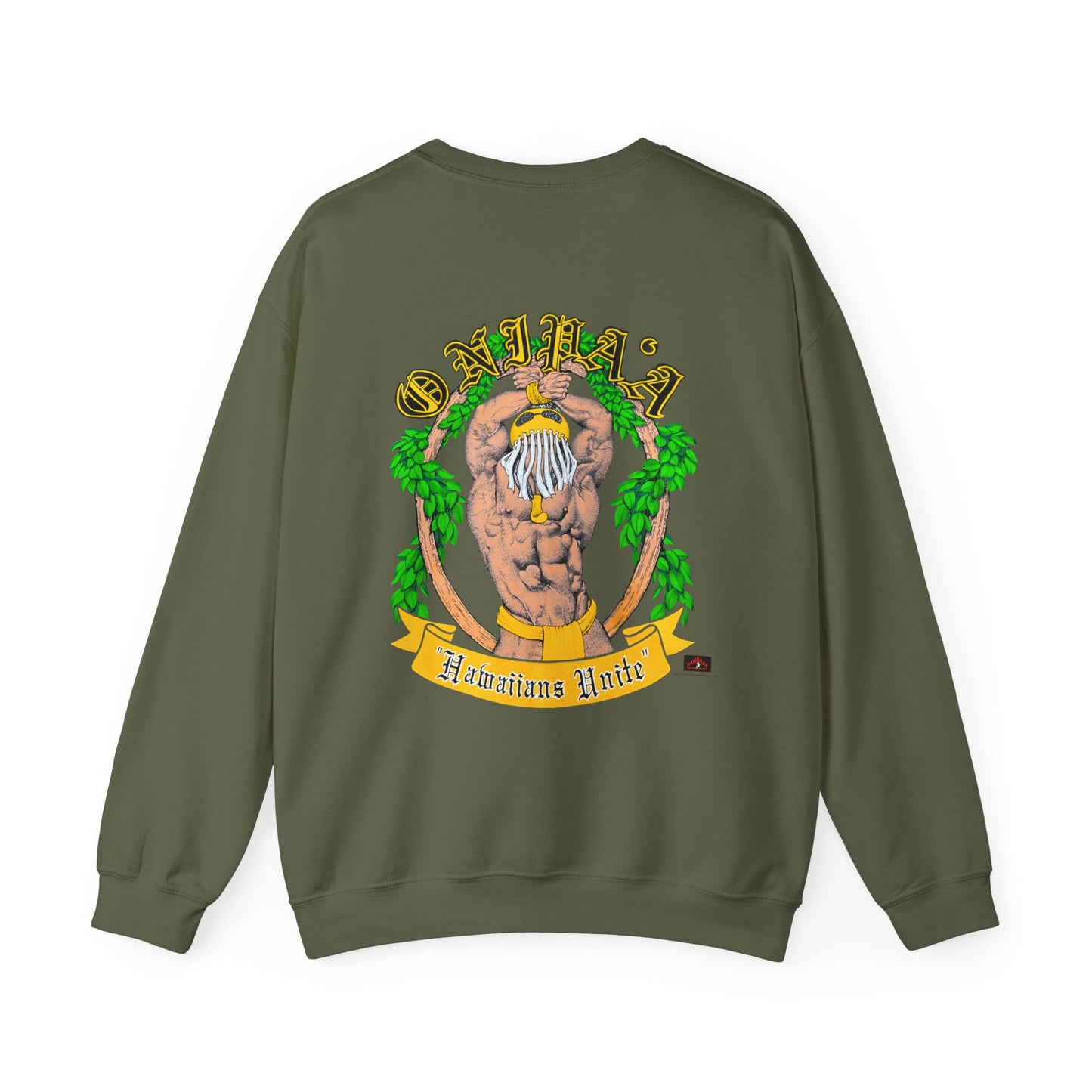 Hawaiian Strength Onipa'a Hawaiians Unite Vintage Design 90s New Print Unisex Heavy Blend™ Crewneck Sweatshirt