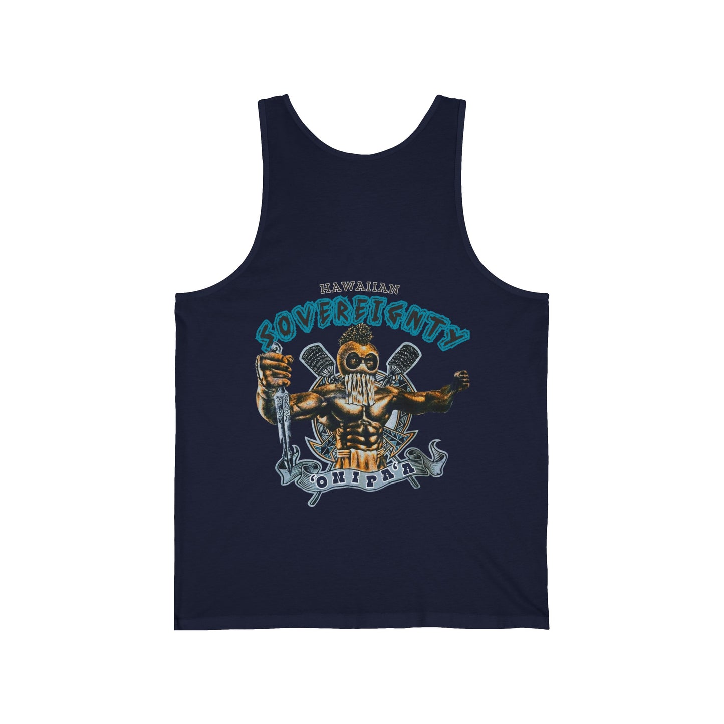 Hawaiian Strength Hawaiian Sovereignty 'Onipa'a Vintage Design 90s New Print Unisex Jersey Tank