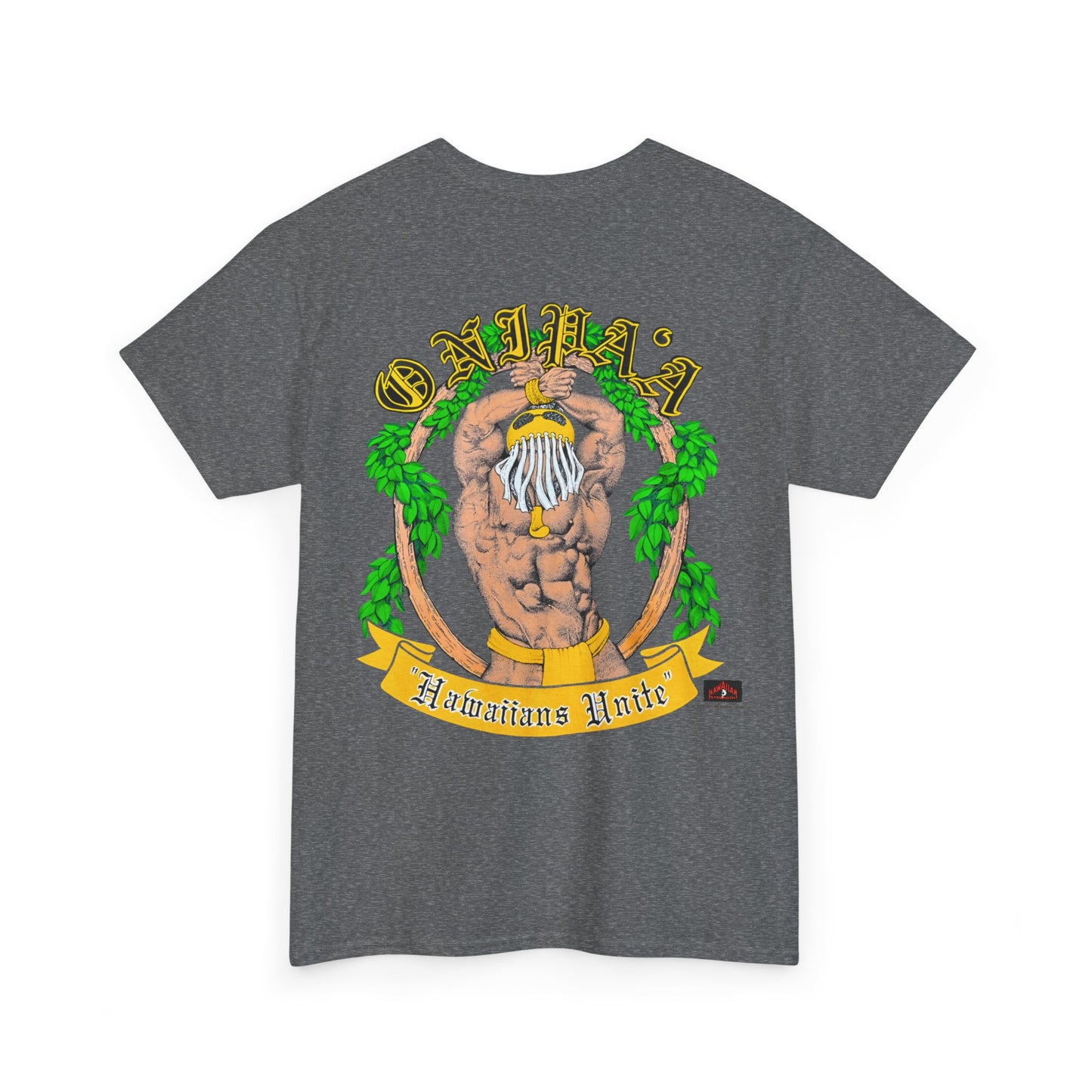 Hawaiian Strength Onipa'a Hawaiians Unite Vintage Design 90s New Print Unisex Heavy Cotton Tee