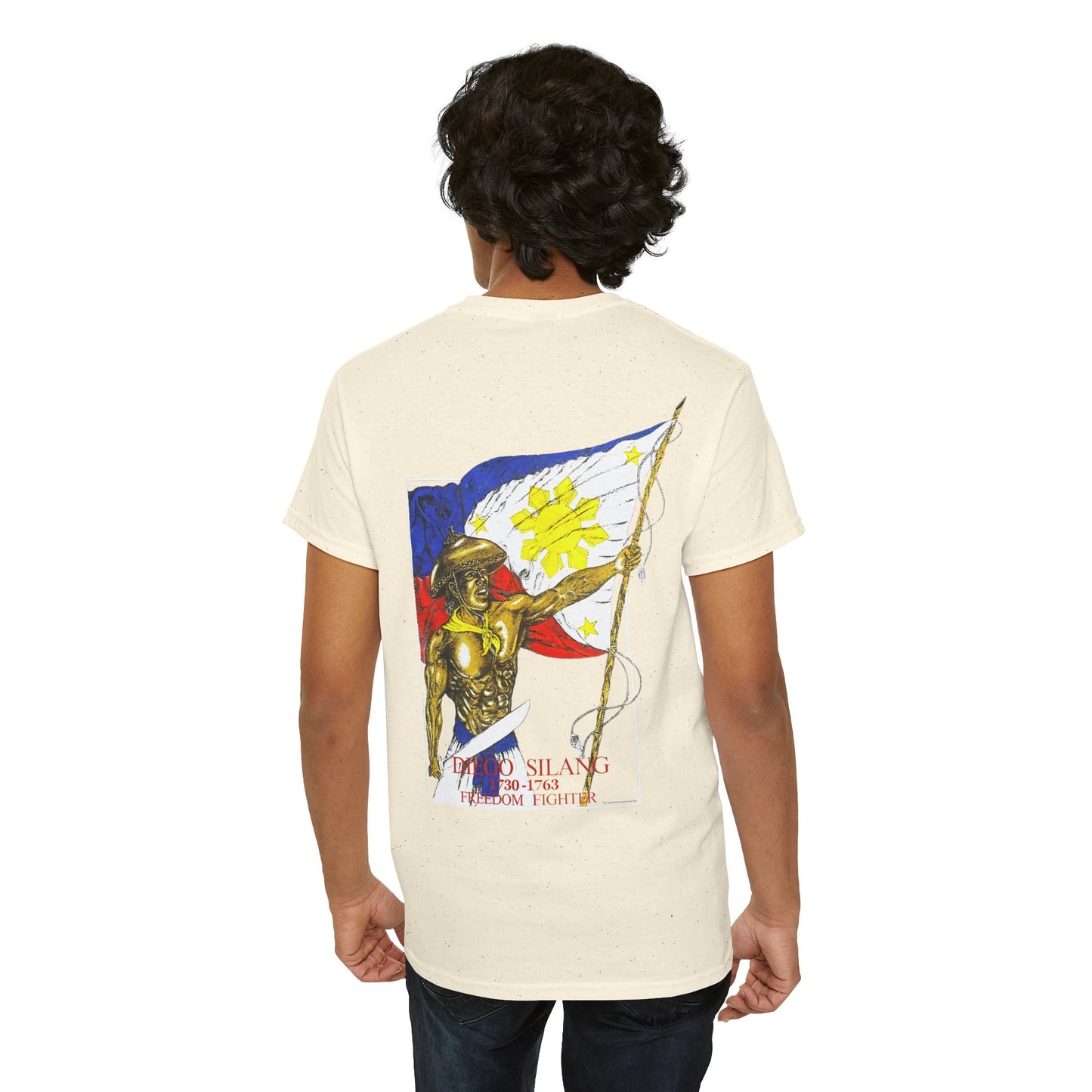 Filipino Strength Diego Silang Freedom Fighter Vintage Design 90s New Print Unisex Heavy Cotton Tee