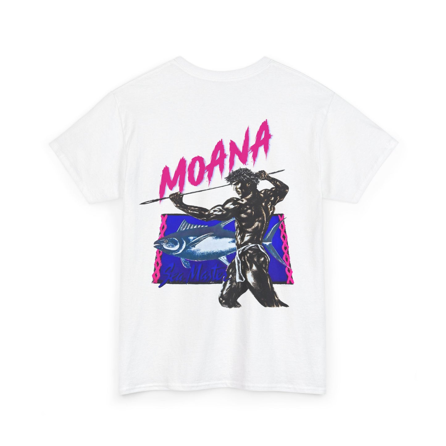 Hawaiian Strength Moana Sea Master Vintage Design 90s New Print T-shirt Unisex Heavy Cotton Tee