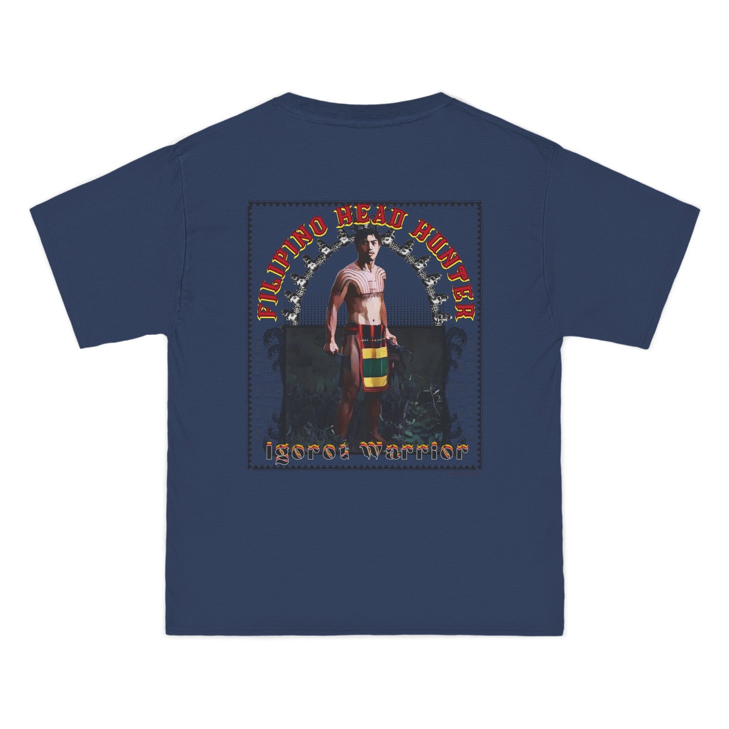 Filipino Strength Filipino Headhunter Igorot Warrior Beefy-T®  Short-Sleeve T-Shirt