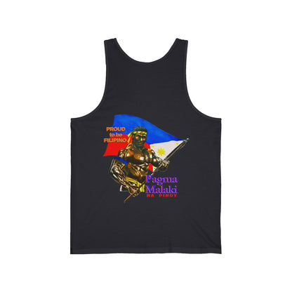 Filipino Strength Proud to be Filipino Pagma Malaki Na Pinoy Vintage Design 90s New Print Unisex Jersey Tank