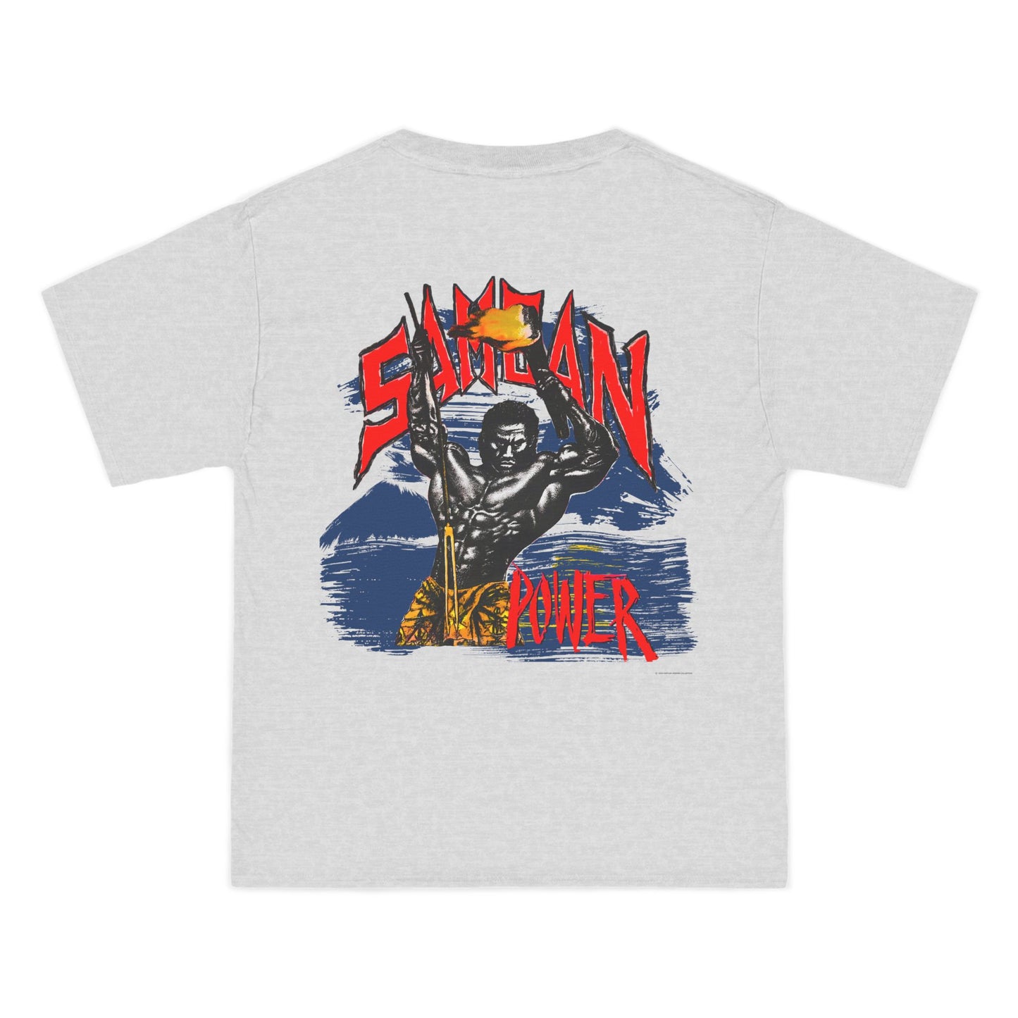 Samoan Strength Samoan Power Vintage Design 90s New Print Beefy-T®  Short-Sleeve T-Shirt