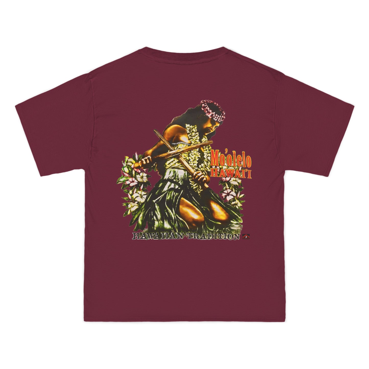 Hawaiian Strength Hawaiian Tradition Mo'olelo Hawai'i Vintage Design 90s New Print Beefy-T®  Short-Sleeve T-Shirt