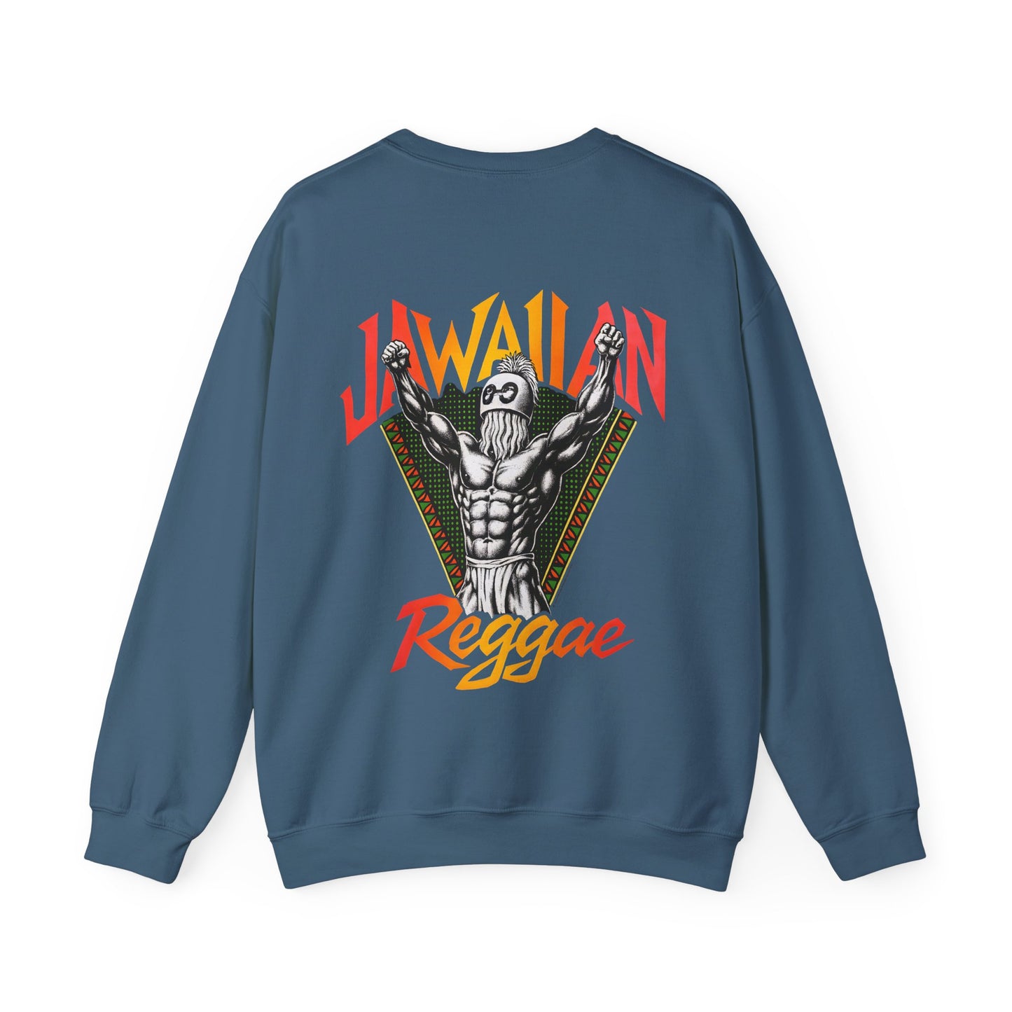 Jawaiian Strength Jawaiian Reggae Vintage Designs 90s New Print Unisex Heavy Blend™ Crewneck Sweatshirt
