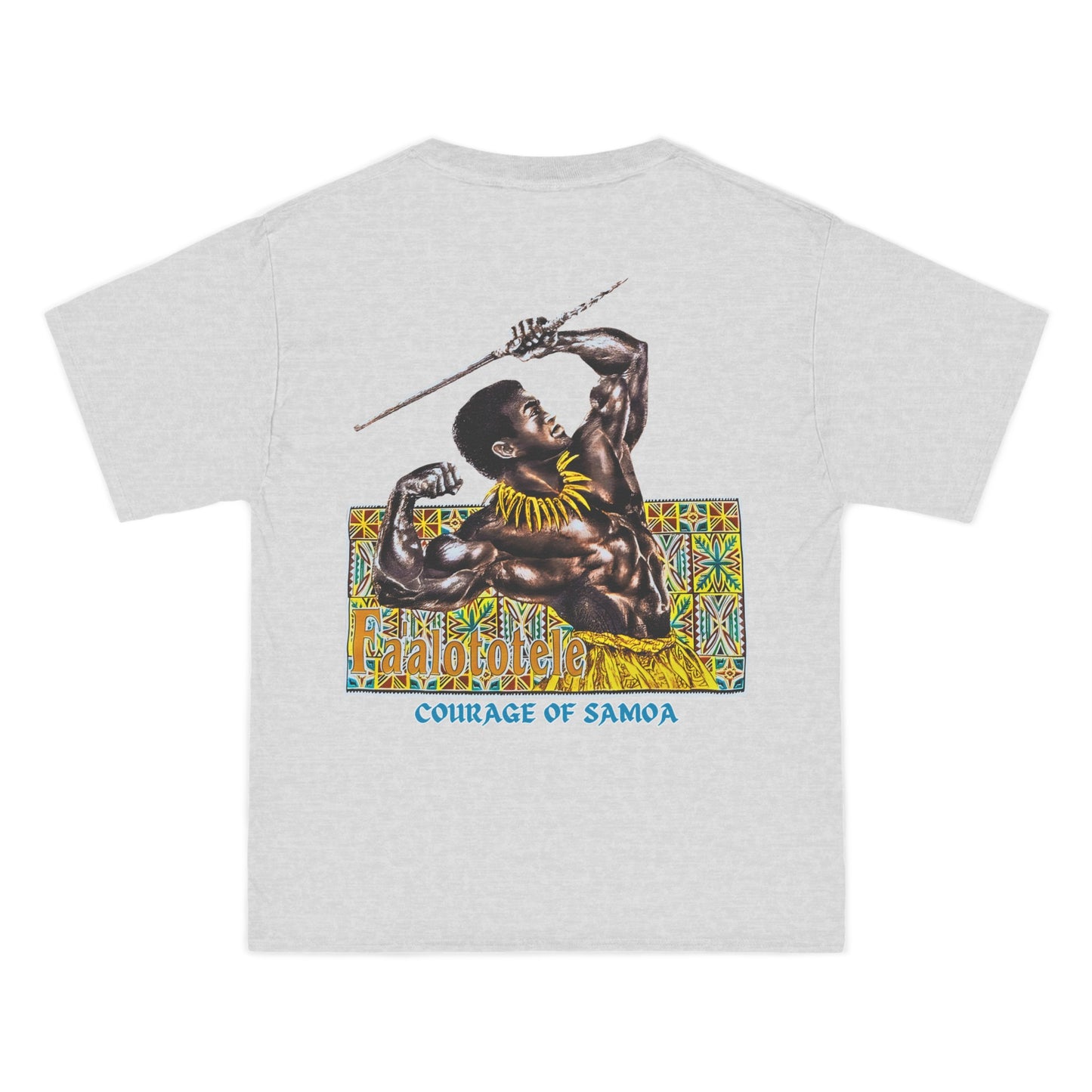 Samoan Strength Faalototele Courage of Samoa Vintage Design 90s New Print Beefy-T®  Short-Sleeve T-Shirt