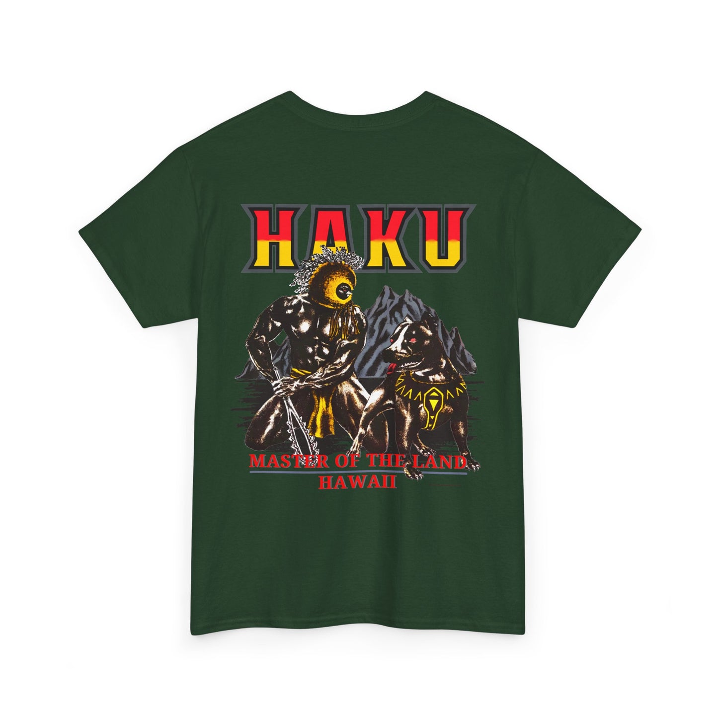 Hawaiian Strength Haku Master of the Land Hawaii Vintage Design 90s New Print Unisex Heavy Cotton Tee