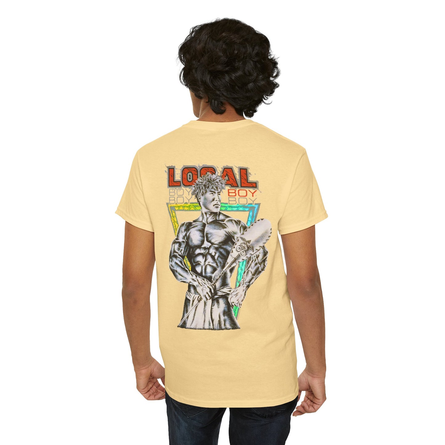 Hawaiian Strength Local Boy Vintage Design 90s New Print T-shirt Unisex Heavy Cotton Tee