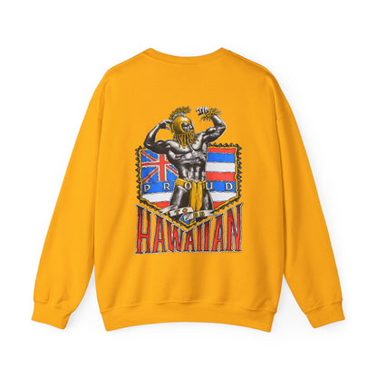 Hawaiian Strength Proud To Be Hawaiian Vintage Design 90s New Print Unisex Heavy Blend™ Crewneck Sweatshirt